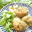 かぶの葉とチーズの揚げないポテトコロッケ