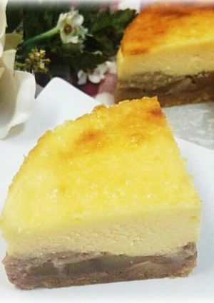 ペーストで✌二層のマロンチーズケーキ-レシピのメイン写真