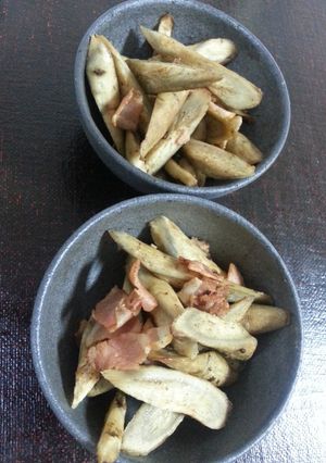 簡単☆ゴボウとベーコンのヘルシー炒め-レシピのメイン写真