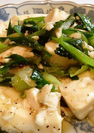 豆腐とわけぎの炒め物-レシピのメイン写真