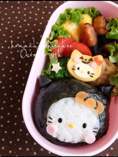 お弁当 キャラ弁♡ハロウィン キティ-レシピのメイン写真