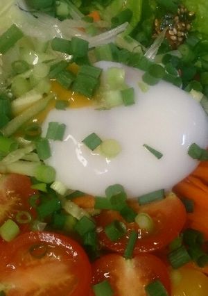 お野菜と温泉卵の♪ヘルシービビンバ-レシピのメイン写真