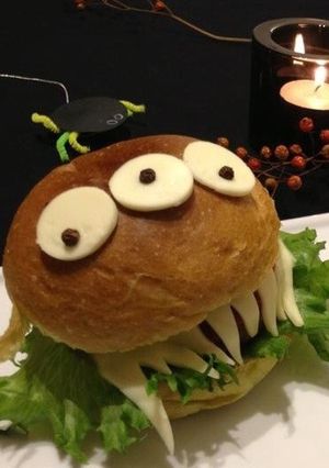 ハロウィンのハンバーガー-レシピのメイン写真