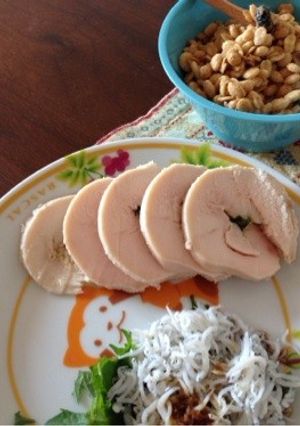 塩麹鶏ハム 大葉しょうが巻き-レシピのメイン写真
