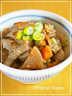 食物繊維たっぷりがミ・ソな我が家のモツ煮-レシピのメイン写真