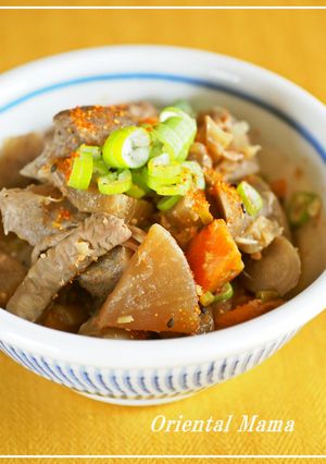 食物繊維たっぷりがミ・ソな我が家のモツ煮-レシピのメイン写真