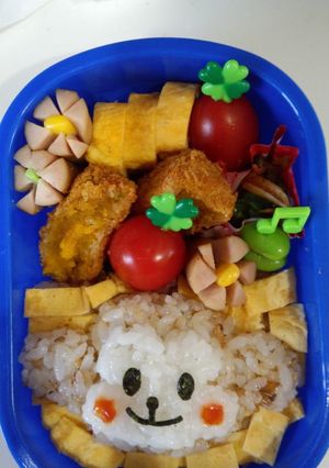 おさるさんのお弁当～幼稚園児-レシピのメイン写真