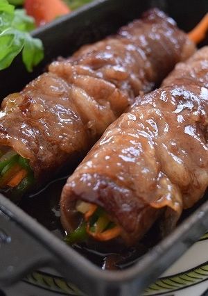 ストウブミニフライパンで肉巻き-レシピのメイン写真