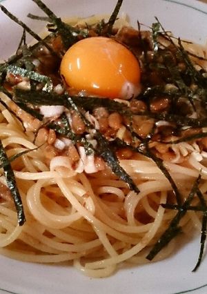 我が家の☆梅納豆スパゲティー☆-レシピのメイン写真