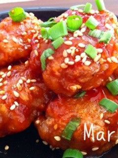 うまっ♡肉団子の甘酢あんかけ-レシピのメイン写真