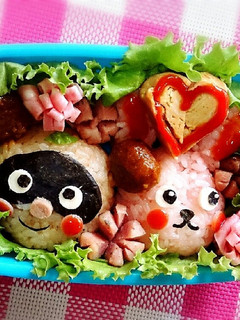 キャラ弁♡たぬきとうさぎ-レシピのメイン写真