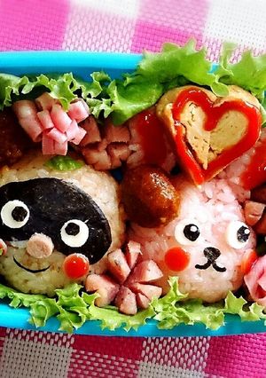 キャラ弁♡たぬきとうさぎ-レシピのメイン写真