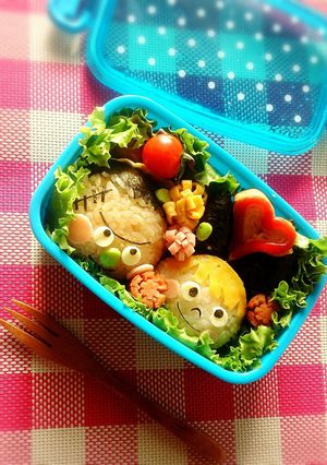 キャラ弁♡ﾌﾗﾝｹﾝｼｭﾀｲﾝと女の子-レシピのメイン写真