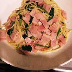 ほうれん草とベーコンのパスタ♡-レシピのメイン写真