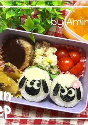 キャラ弁　ひつじのショーン-レシピのメイン写真