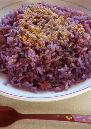 紫にんじんの炊き込みご飯-レシピのメイン写真