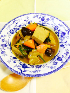 高野豆腐の和風カレースープ煮込み♪-レシピのメイン写真