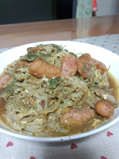 カレーリメイク!モヤシと卵の炒めもの-レシピのメイン写真