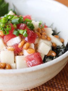 塩こうじ・納豆まぐろ丼-レシピのメイン写真