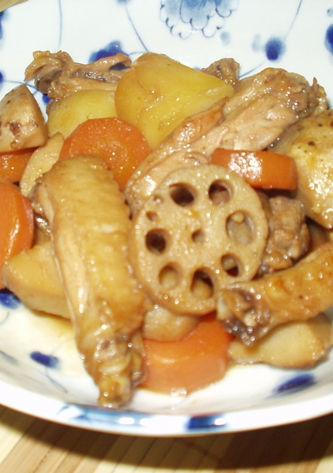 ＊手羽中と根菜の甘辛炒め煮＊-レシピのメイン写真