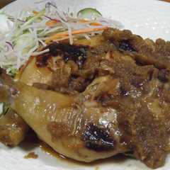 รูปของ クリスマスのチキン♡林檎と焼肉のタレで