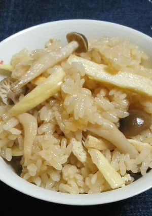マコモダケの炊き込み御飯-レシピのメイン写真