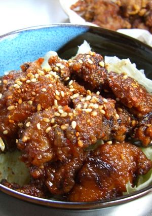 鶏からの甘酢丼-レシピのメイン写真