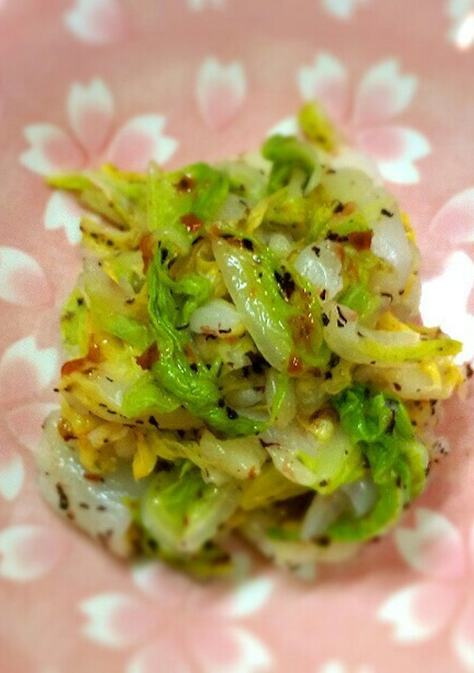 簡単ヘルシー♪白菜と梅おかかのおひたし♪-レシピのメイン写真