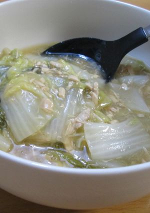白菜とツナの煮物（あんかけ）-レシピのメイン写真