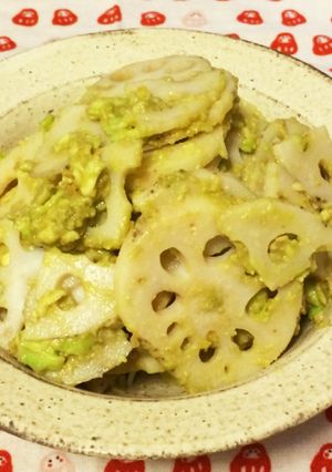 簡単！10分で蓮根アボカド味噌サラダ-レシピのメイン写真