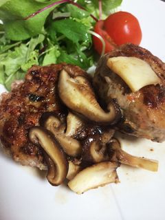 和風ハンバーグ 茸ソース-レシピのメイン写真