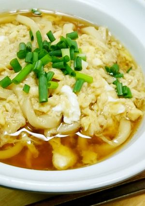 ふわふわ玉子のあったかうどん-レシピのメイン写真