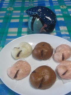 おじぎまんじゅう(ありがとう)-レシピのメイン写真