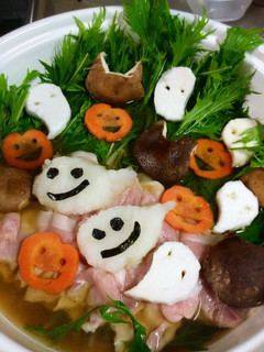 野菜たっぷりハロウィン鍋-レシピのメイン写真
