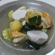 栗と里芋と竹輪の食べる中華スープ