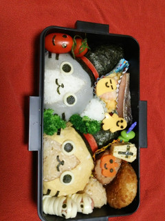 モンハンメラルーアイルーハロウィン弁当-レシピのメイン写真