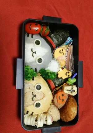 モンハンメラルーアイルーハロウィン弁当-レシピのメイン写真