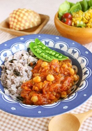 ひよこ豆とトマトのマクロビカレー＊-レシピのメイン写真