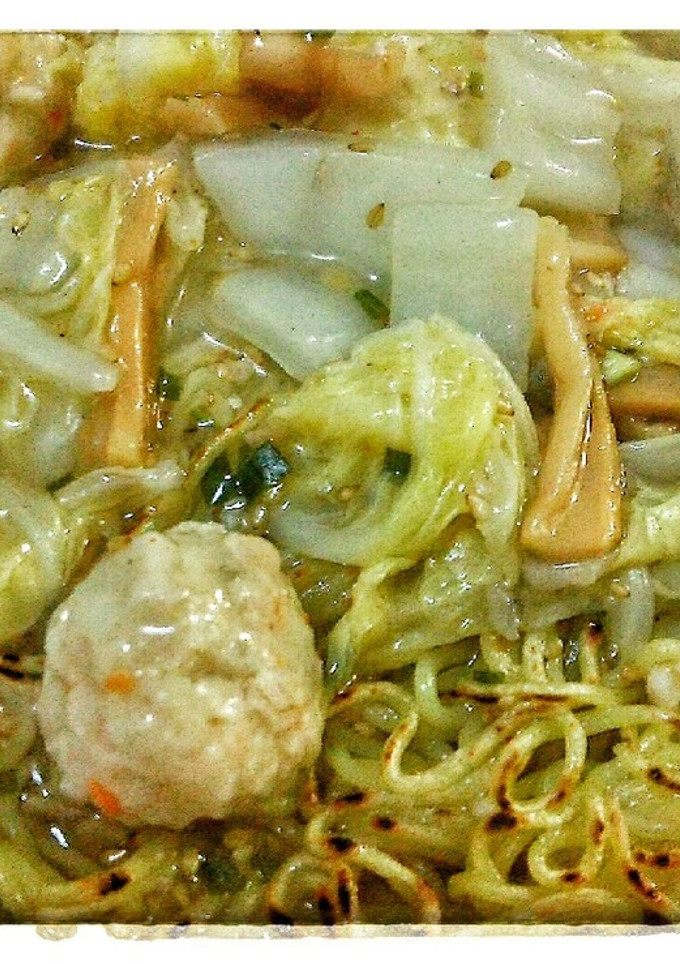 お鍋仕立てあんかけ焼そば（お魚つみれ版）-レシピのメイン写真