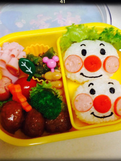 ウインナーで簡単☆アンパンマンキャラ弁-レシピのメイン写真