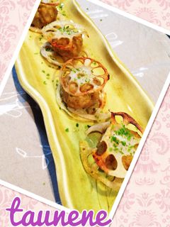 れんこんの挟み焼き-レシピのメイン写真