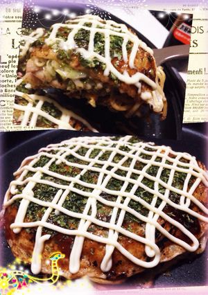 チーズとろりんカリカリ！広島風お好み焼き-レシピのメイン写真
