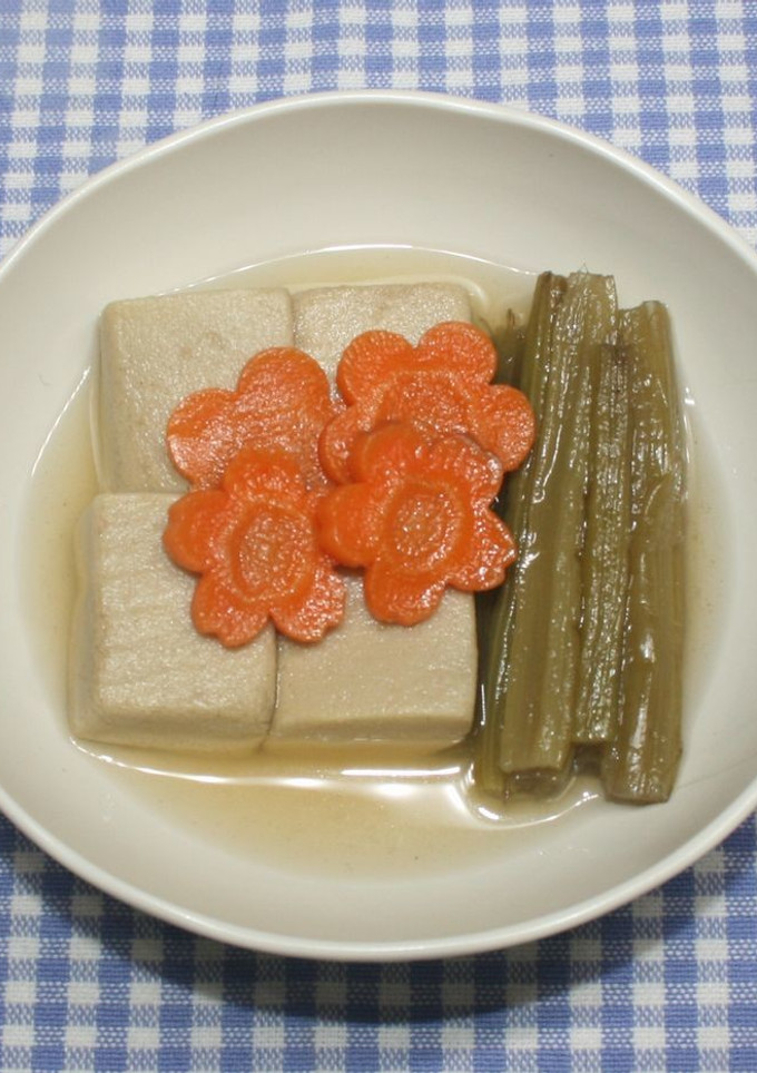 簡単☆定番料理☆乾燥ふきと高野豆腐の煮物-レシピのメイン写真