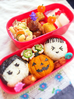 甘くて美味しい簡単【ハロウィン弁当♪】-レシピのメイン写真