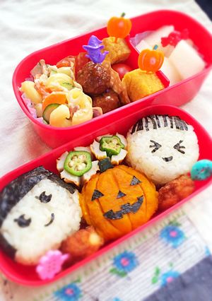 甘くて美味しい簡単【ハロウィン弁当♪】-レシピのメイン写真
