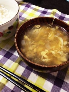 ネギとたまごの中華風スープ-レシピのメイン写真