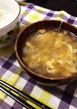 ネギとたまごの中華風スープ-レシピのメイン写真