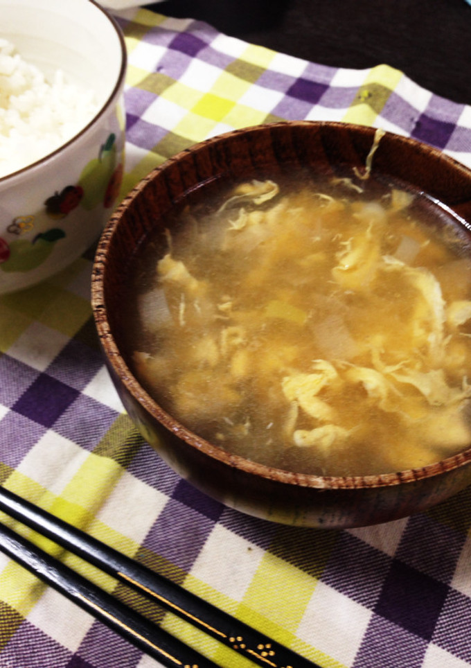 ネギとたまごの中華風スープ-レシピのメイン写真
