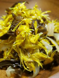 菊ときくらげの酢の物-レシピのメイン写真
