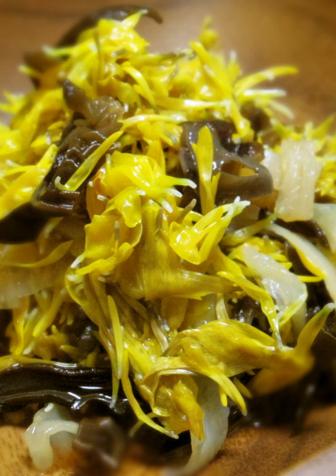菊ときくらげの酢の物-レシピのメイン写真